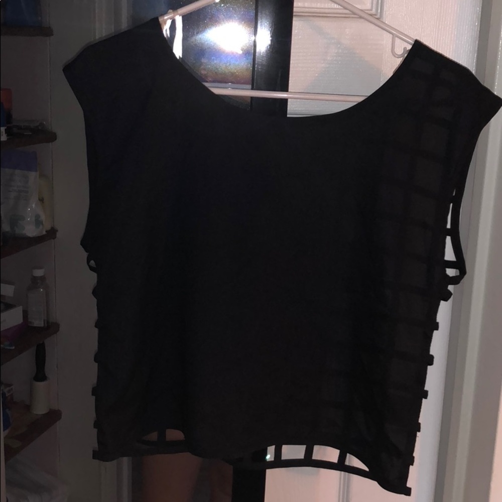 PACsun blouse with lattice back